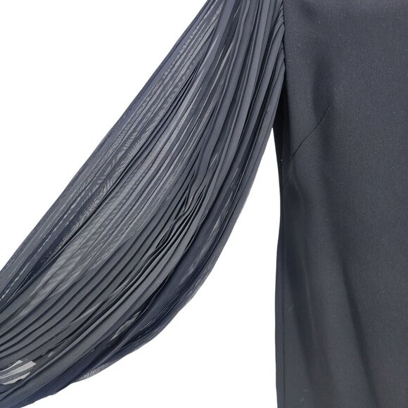 White House Black Market Long Sleeve Shift Dress Women's Size 2‎ Black WHBM - Picture 4 of 9